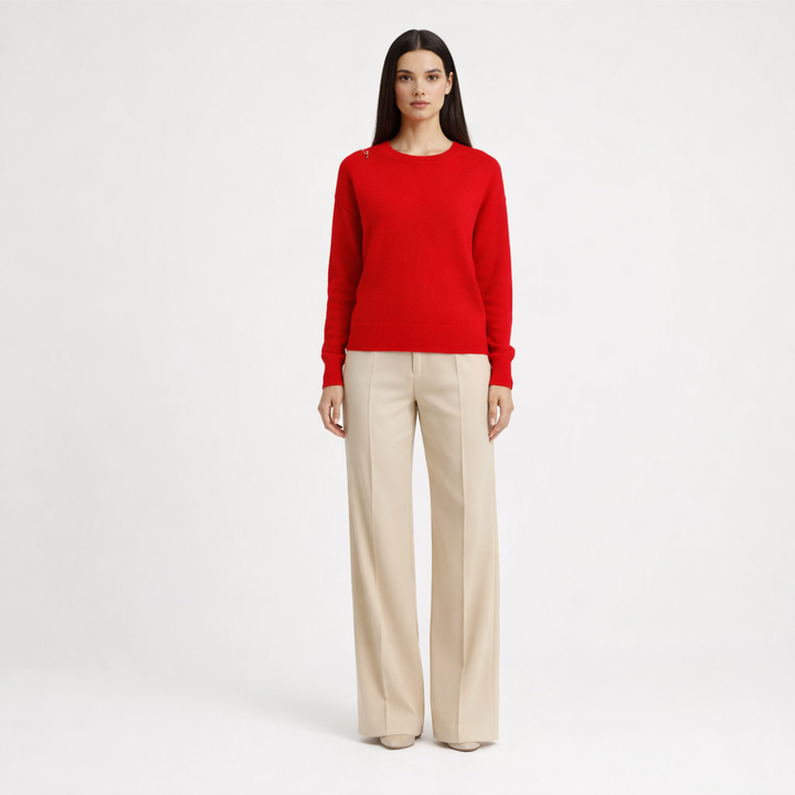AUTRES COL ROND ROUGE - Taille L (40)