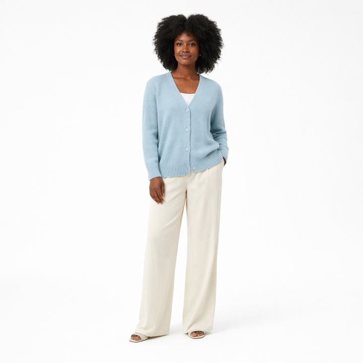 AUTRES CARDIGAN BLEU - Taille L (40)