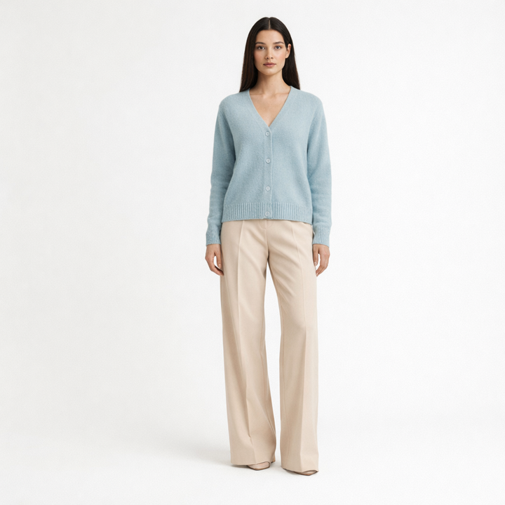 AUTRES CARDIGAN BLEU - Taille L (40)
