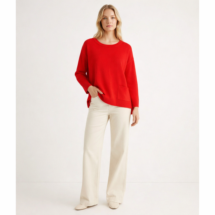 AUTRES COL ROND ROUGE - Taille M (38)