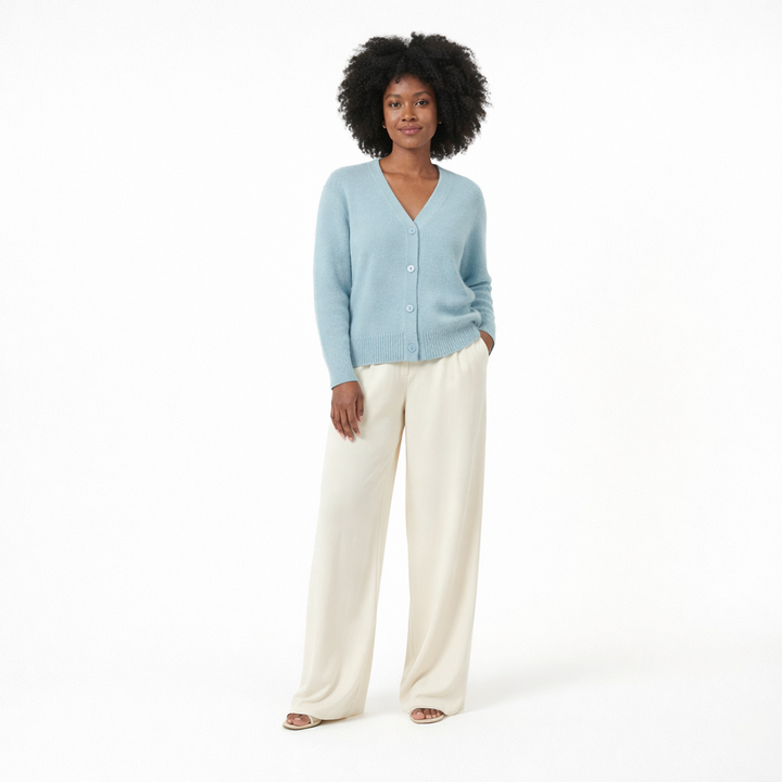AUTRES CARDIGAN BLEU - Taille L (40)
