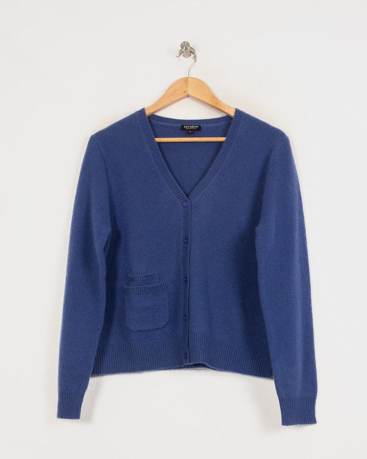 AUTRES CARDIGAN BLEU - Taille L (40)