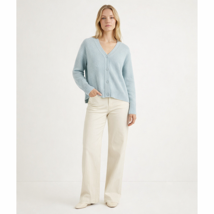 AUTRES CARDIGAN BLEU - Taille L (40)