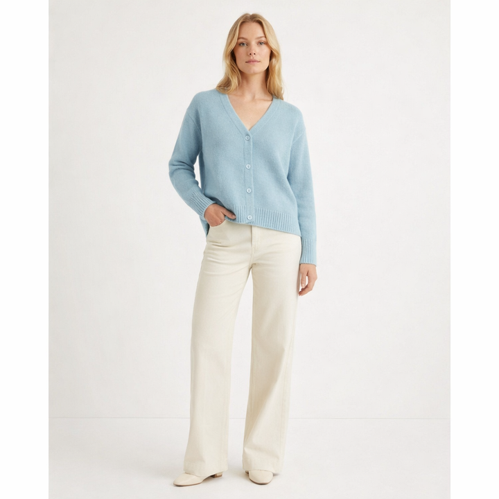AUTRES CARDIGAN BLEU - Taille L (40)