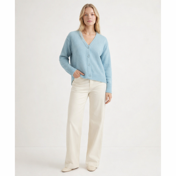 AUTRES CARDIGAN BLEU - Taille L (40)
