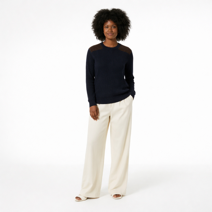 ERIC BOMPARD COL ROND BLEU - Taille M (38)