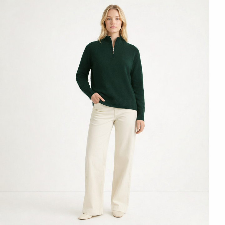 GALERIES LAFAYETTES COL ROND VERT - Taille M (38)