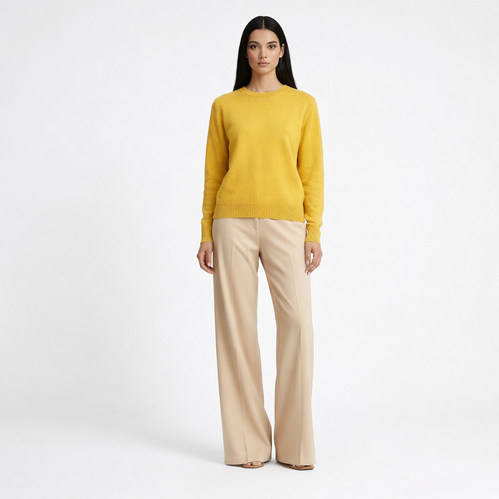 ERIC BOMPARD COL ROND JAUNE - Taille XL (42)