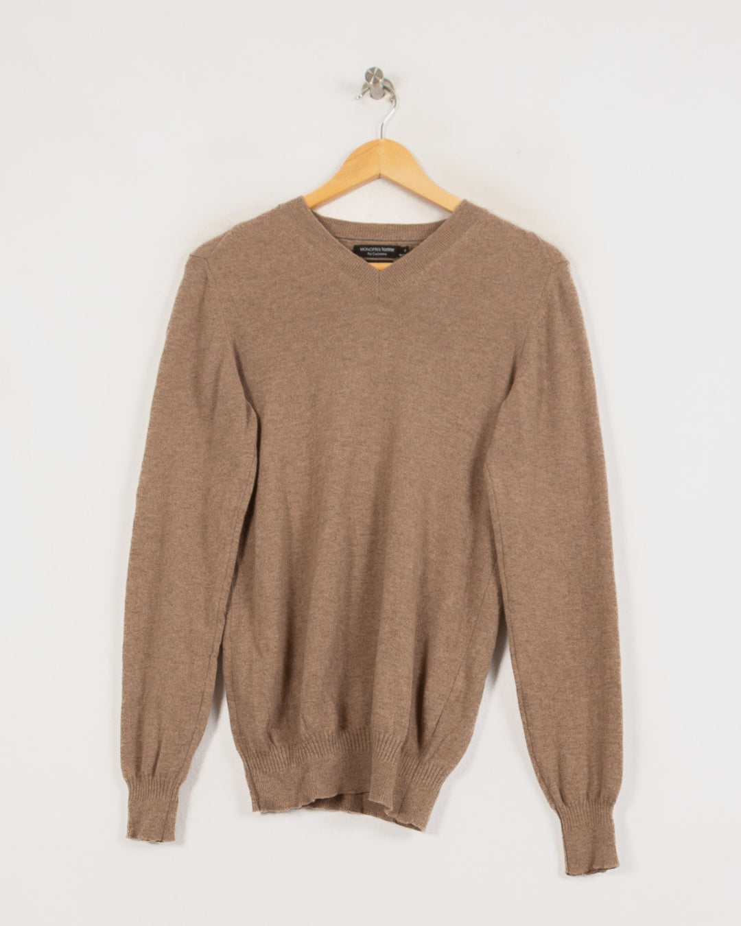 MONOPRIX COL V BEIGE - Taille S (36)