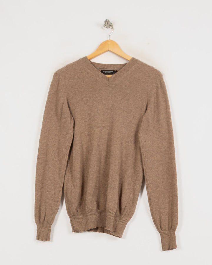 MONOPRIX COL V BEIGE - Taille S (36)