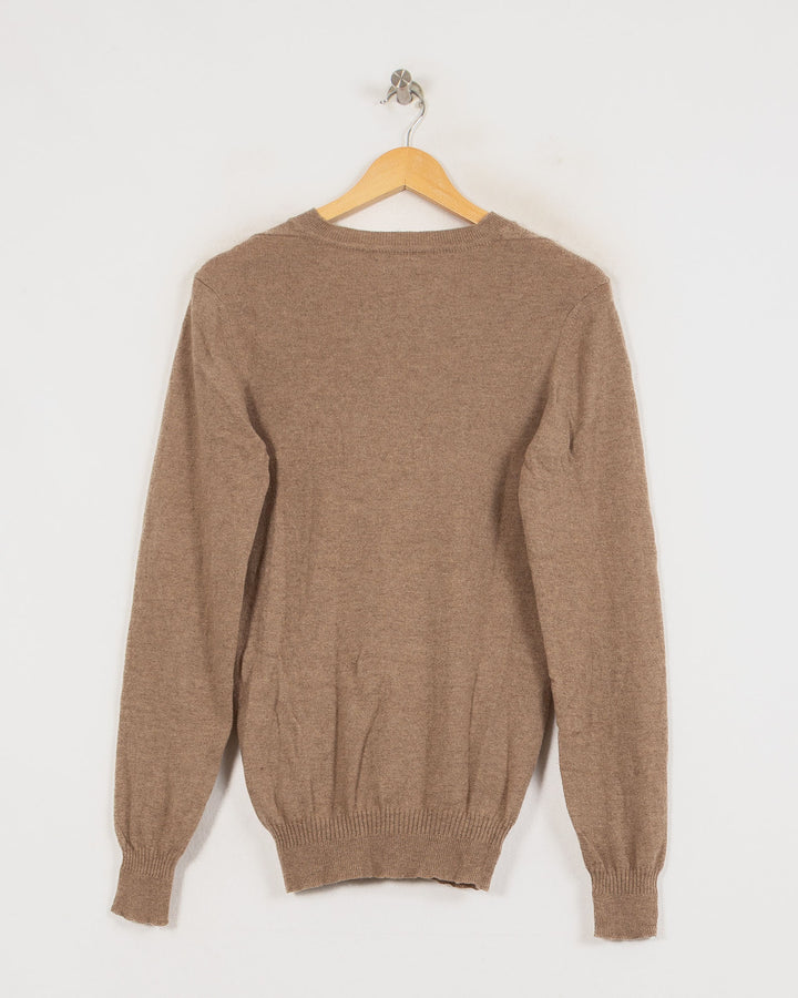 MONOPRIX COL V BEIGE - Taille S (36)