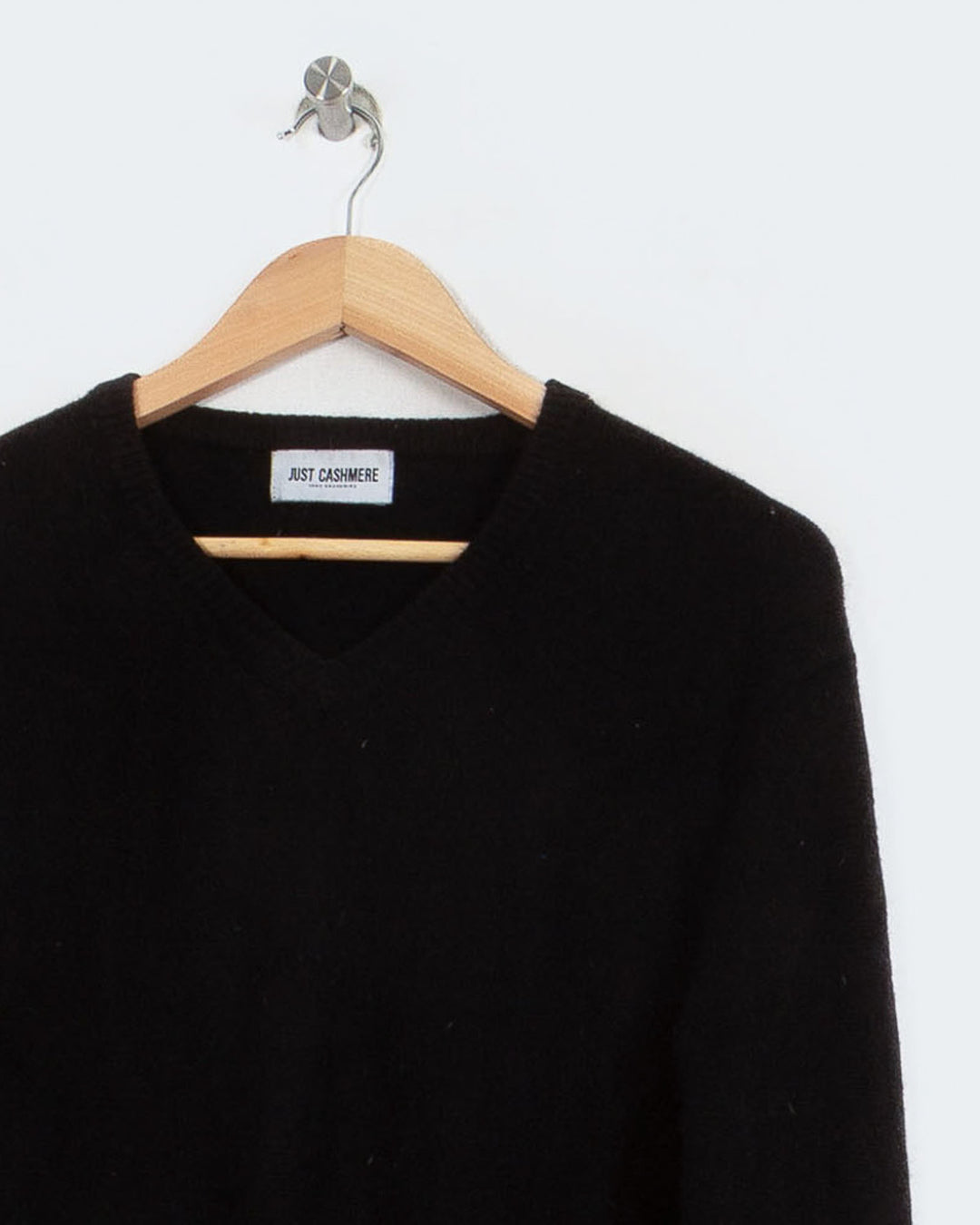 JUST CASHMERE COL V NOIR - Taille S (36)