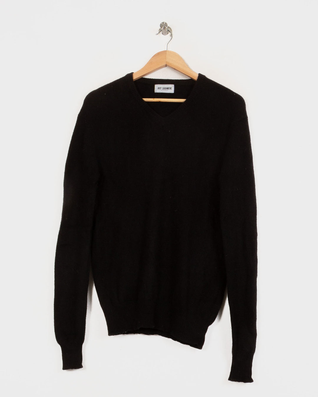 JUST CASHMERE COL V NOIR - Taille S (36)
