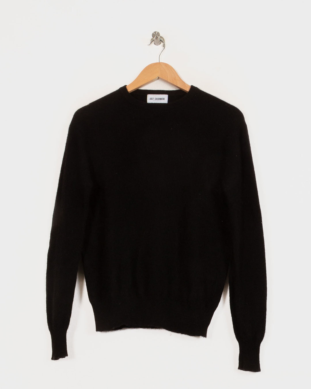 JUST CASHMERE COL ROND NOIR - Taille S (36)