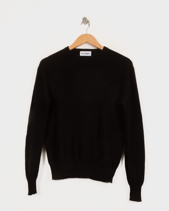 JUST CASHMERE COL ROND NOIR - Taille S (36)