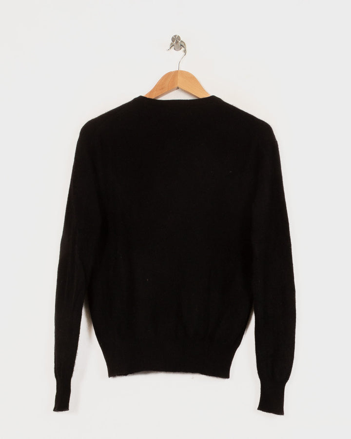 JUST CASHMERE COL ROND NOIR - Taille S (36)