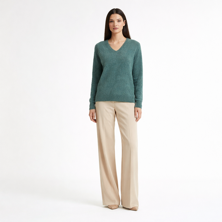 GALERIES LAFAYETTES COL V VERT - Taille M (38)