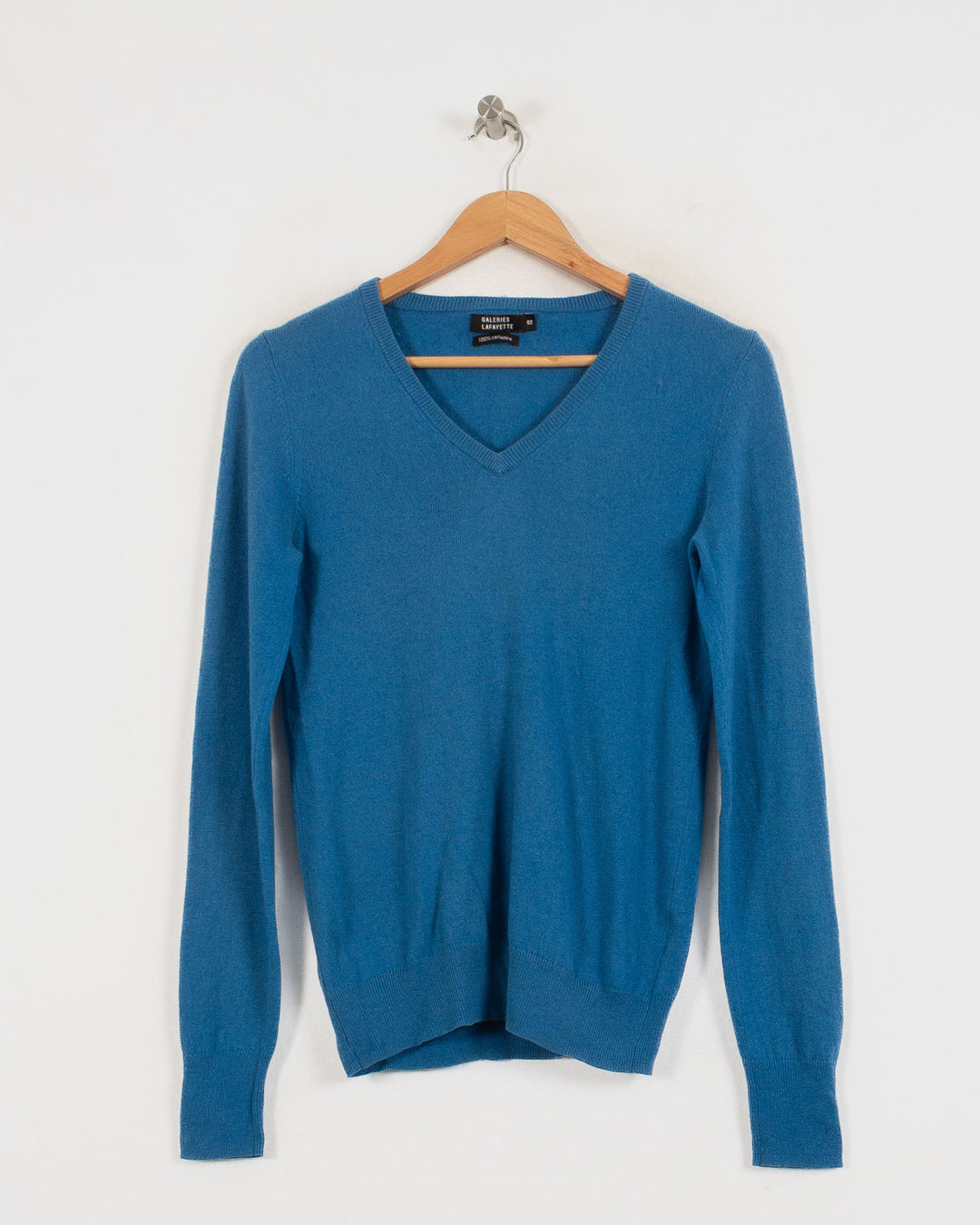 GALERIES LAFAYETTES COL V BLEU - Taille M (38)