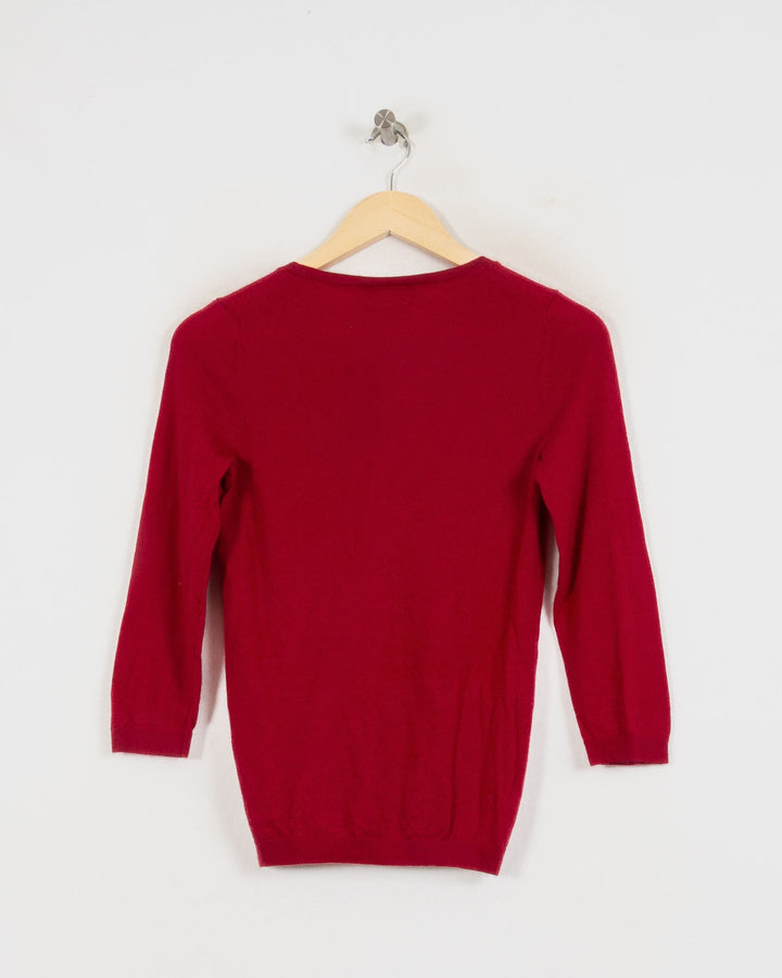 ERIC BOMPARD COL ROND BORDEAUX - Taille S (36)
