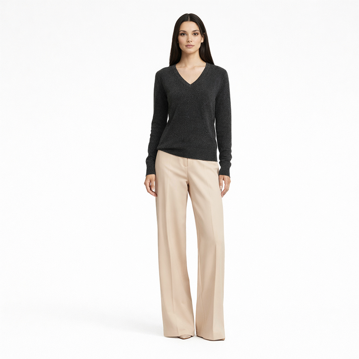 ERIC BOMPARD COL V GRIS - Taille M (38)