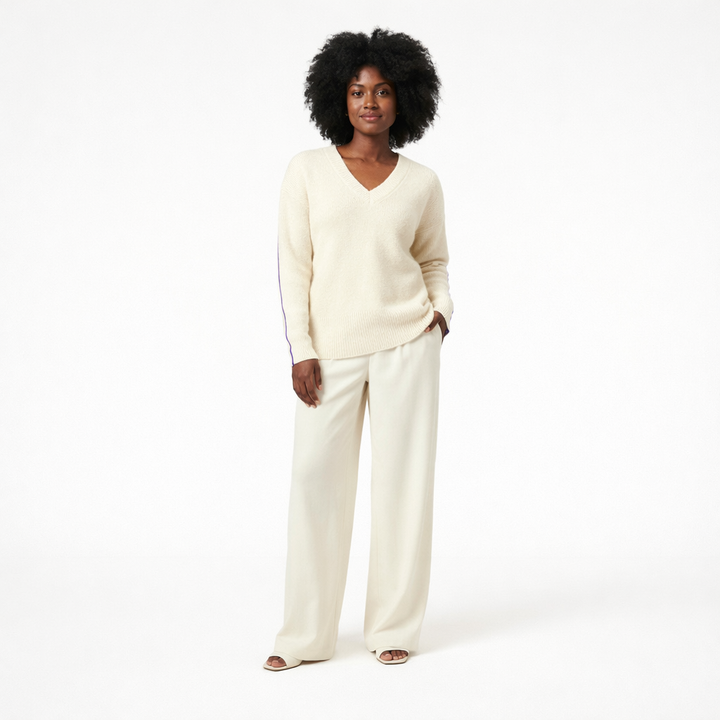 FROM FUTURE COL V BEIGE - Taille M (38)