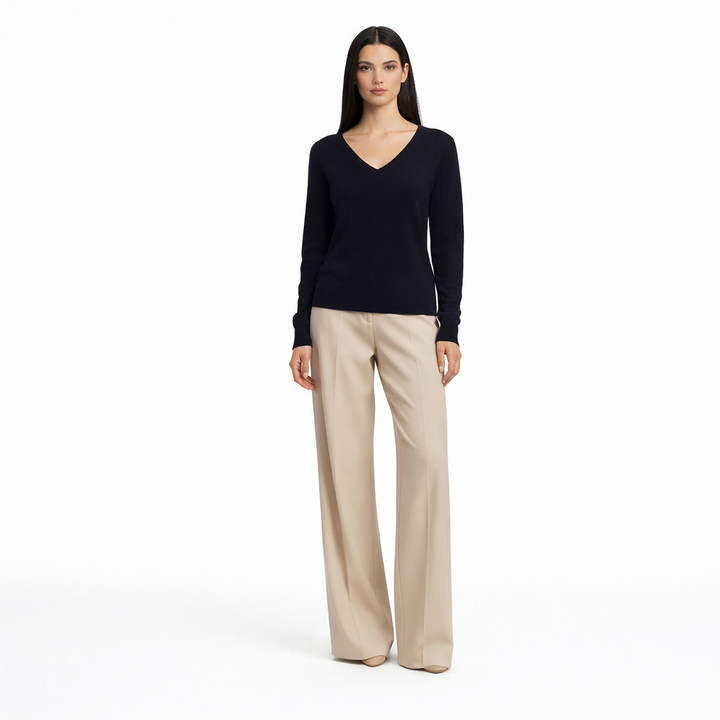ERIC BOMPARD COL V BLEU - Taille S (36)