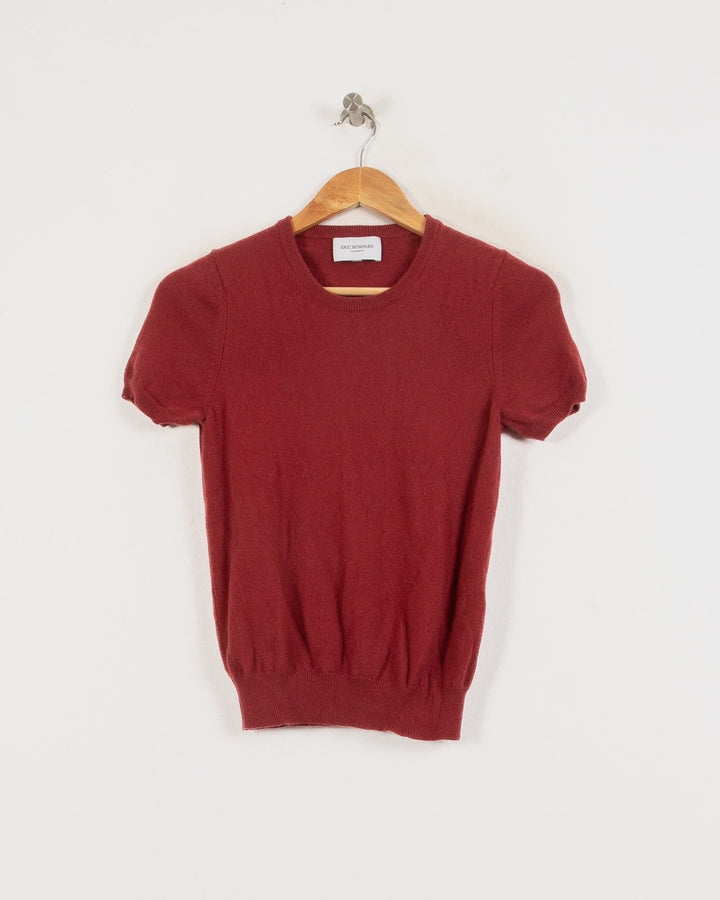 ERIC BOMPARD COL ROND BORDEAUX - Taille S (36)