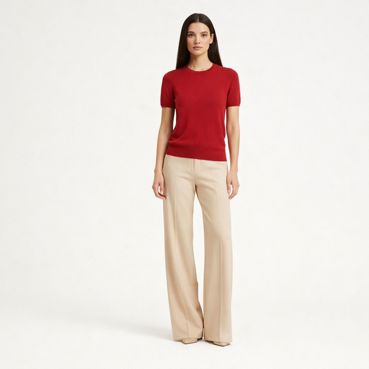 ERIC BOMPARD COL ROND BORDEAUX - Taille S (36)