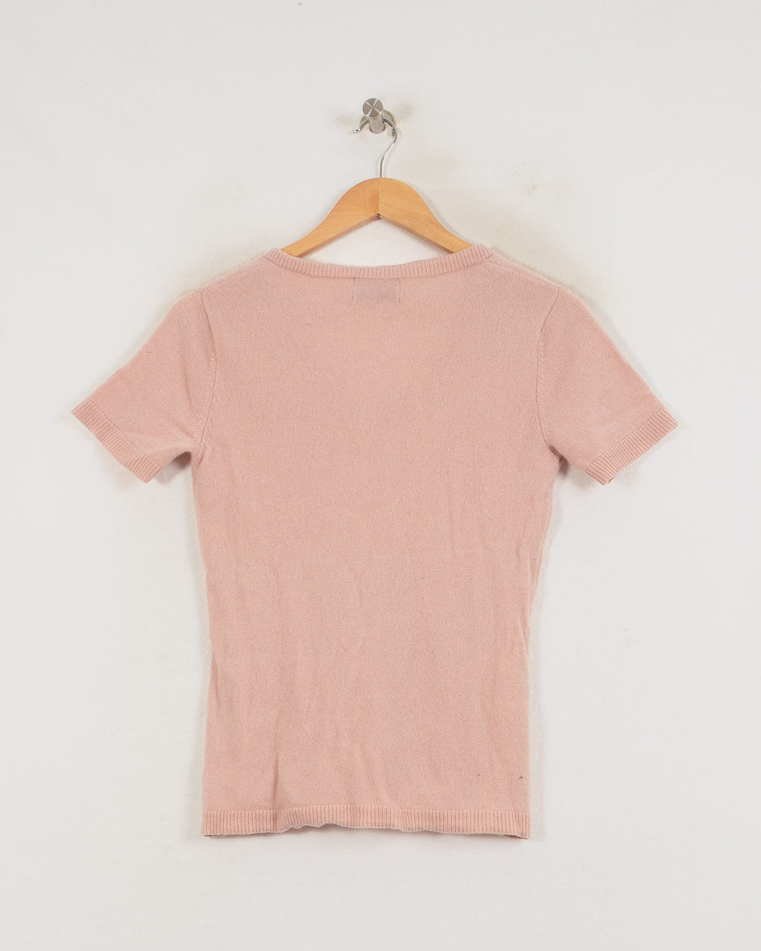 JUST CASHMERE COL V ROSE - Taille M (38)
