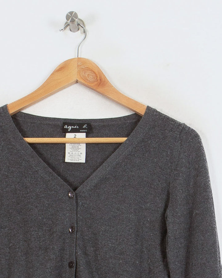 AGNES B CARDIGAN GRIS - Taille M (38)