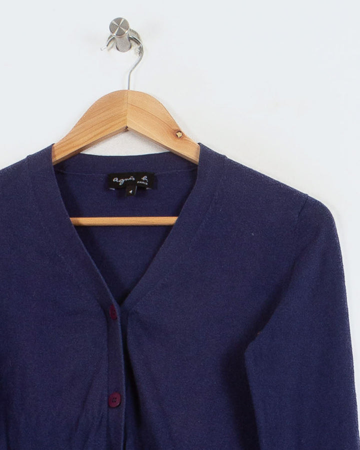 AGNES B CARDIGAN BLEU - Taille S (36)