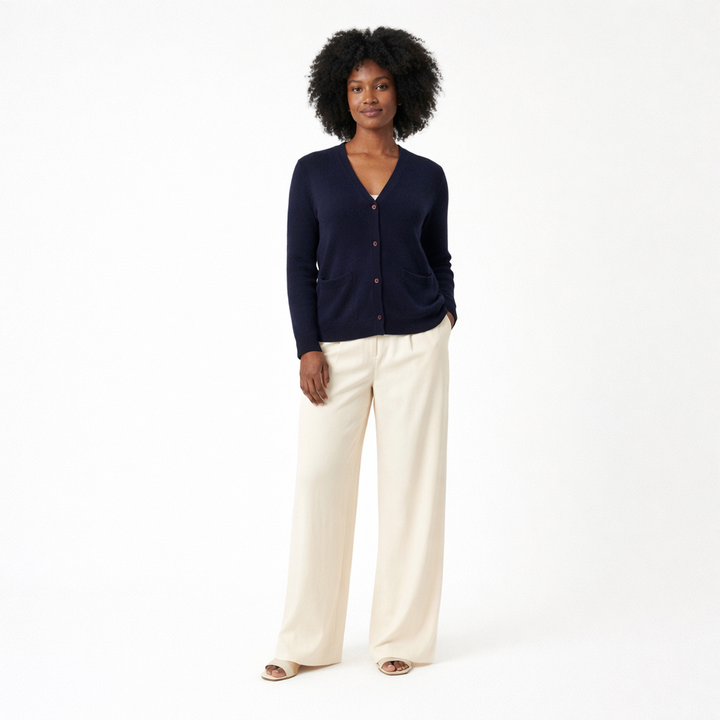 AGNES B CARDIGAN BLEU - Taille S (36)