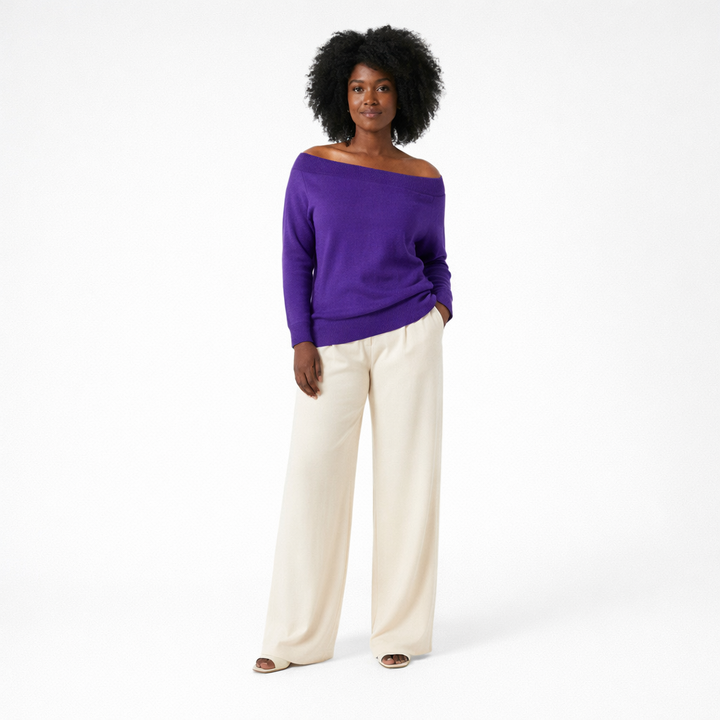 ERIC BOMPARD COL ROND VIOLET - Taille M (38)