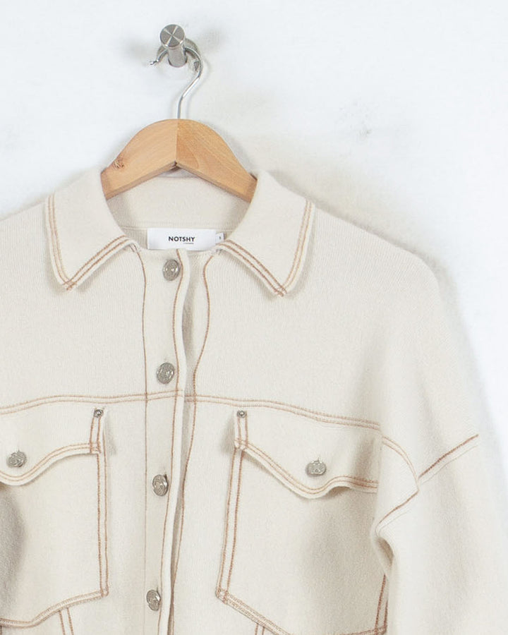 NOT SHY CARDIGAN BEIGE - Taille S (36)