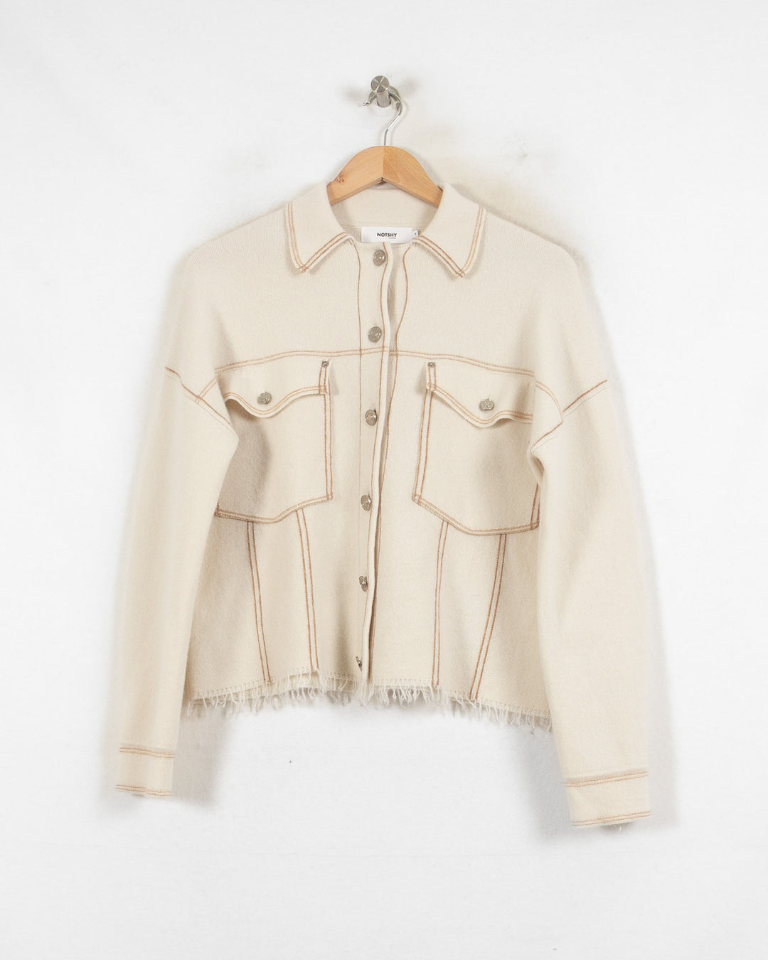 NOT SHY CARDIGAN BEIGE - Taille S (36)