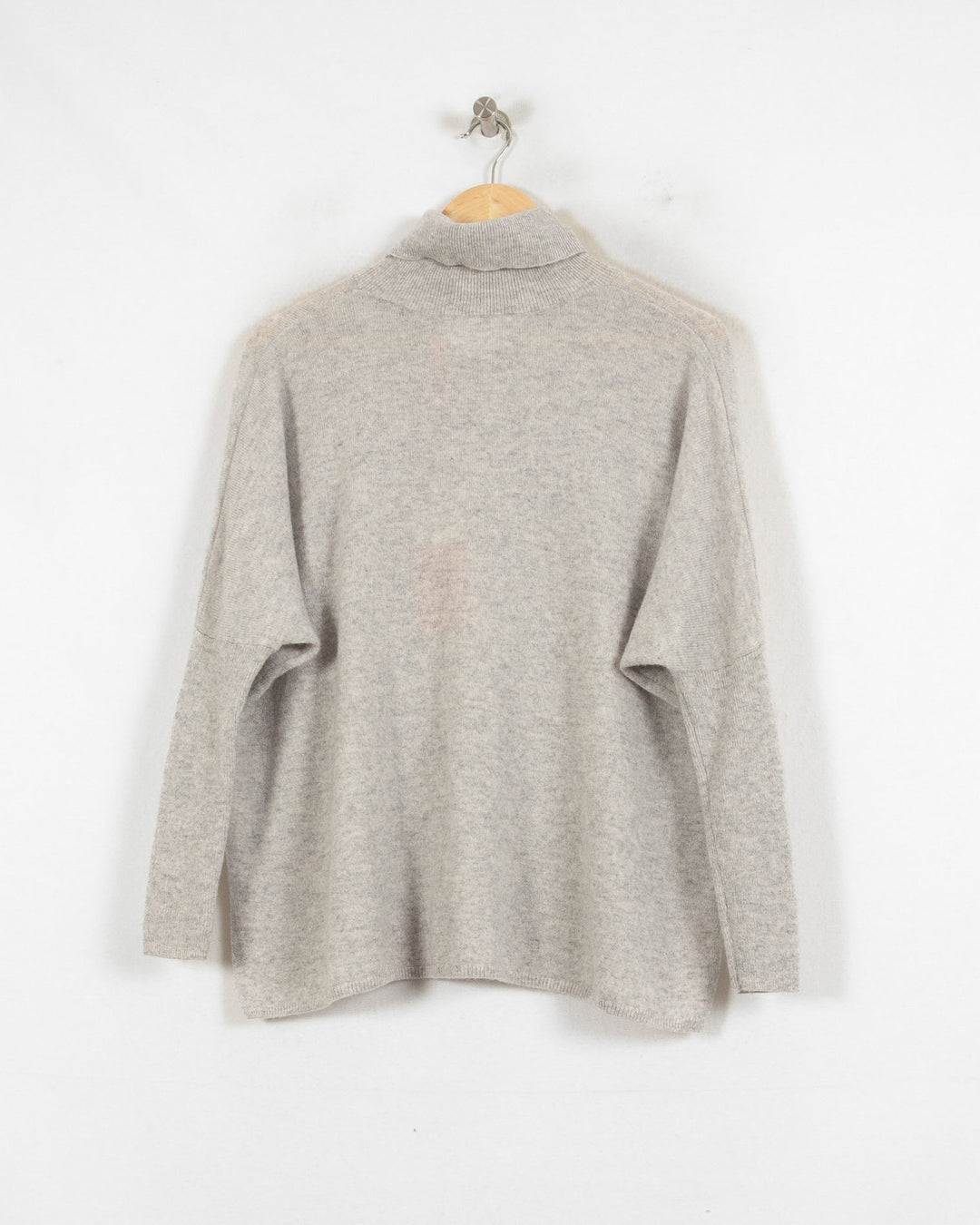 ABSOLUT CASHMERE COL ROULÉ GRIS - Taille S (36)