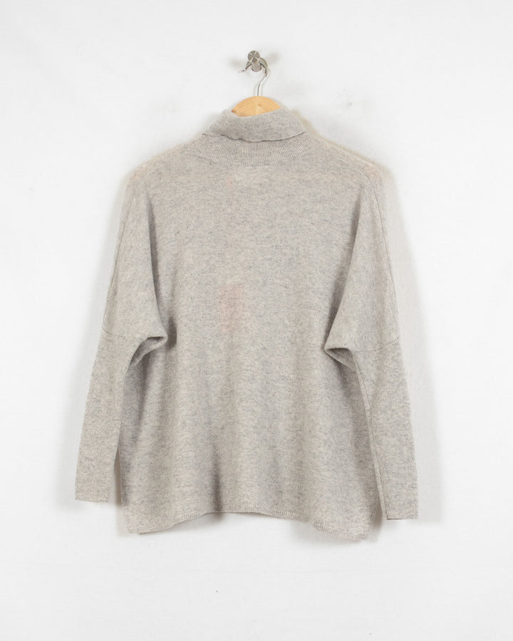 ABSOLUT CASHMERE COL ROULÉ GRIS - Taille S (36)