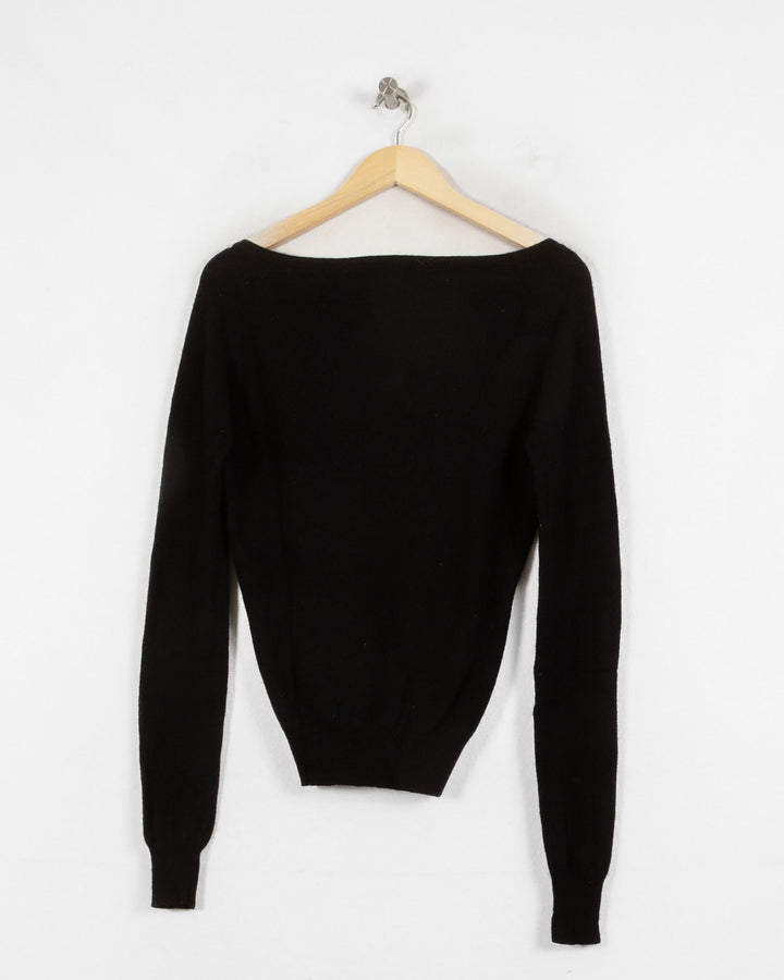ABSOLUT CASHMERE CARDIGAN NOIR - Taille L (40)