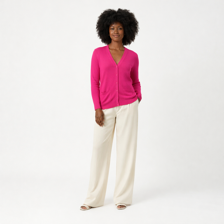 ERIC BOMPARD CARDIGAN ROSE - Taille M (38)