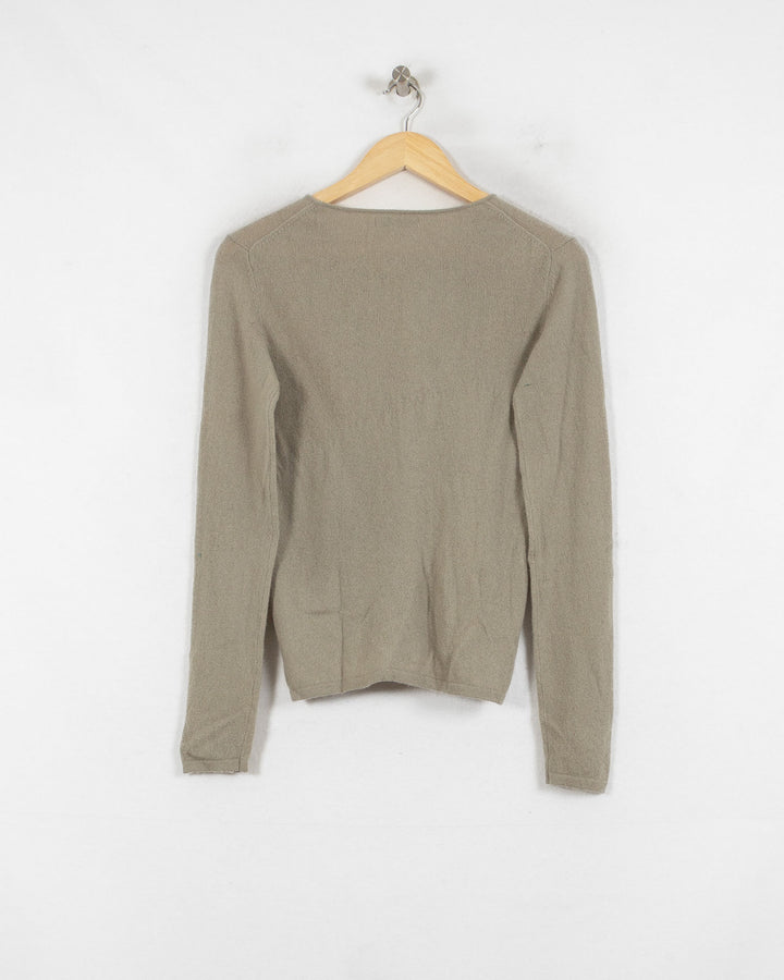 PERFECT CASHMERE COL ROND GRIS - Taille M (38)