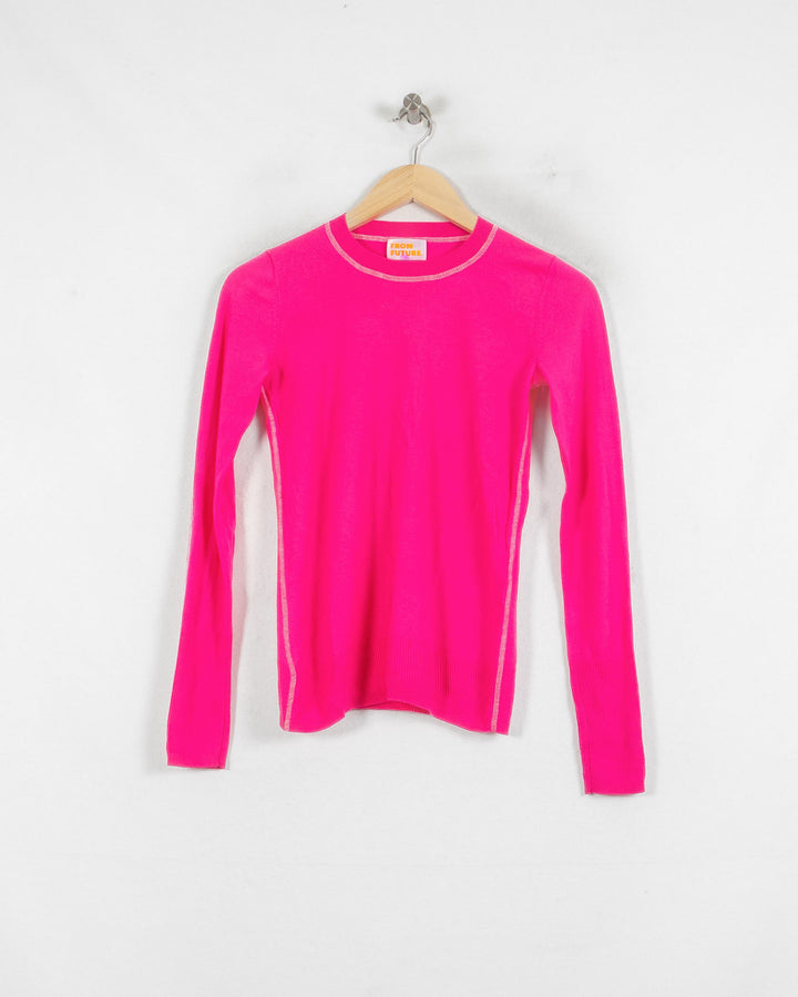 FROM FUTURE COL ROND ROSE - Taille S (36)