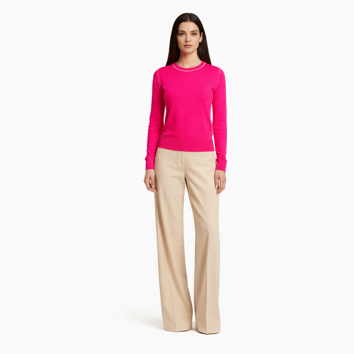 FROM FUTURE COL ROND ROSE - Taille S (36)