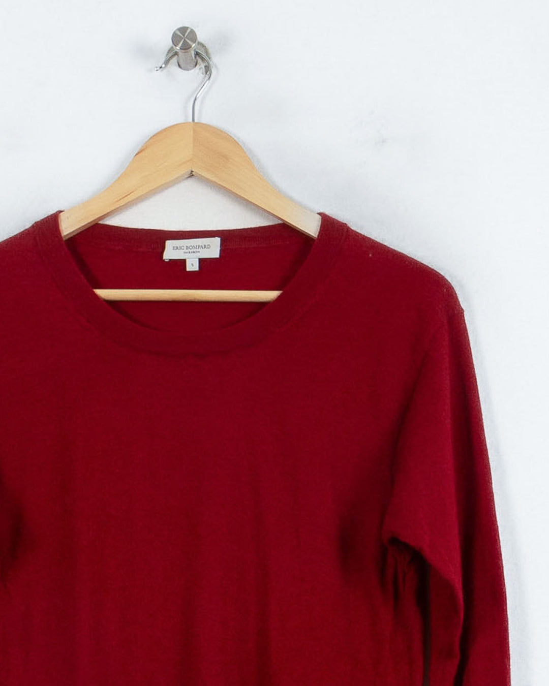 ERIC BOMPARD COL ROND BORDEAUX - Taille S (36)