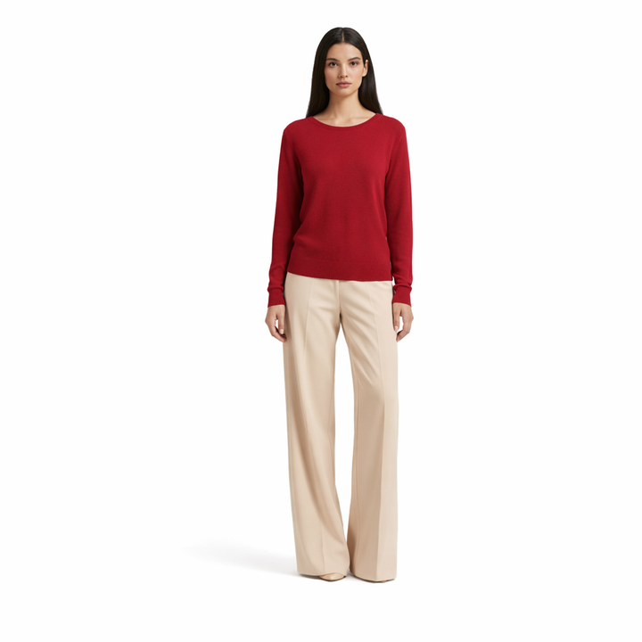 ERIC BOMPARD COL ROND BORDEAUX - Taille S (36)