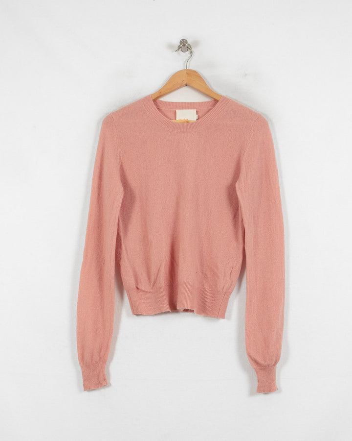 ABSOLUT CASHMERE COL ROND ROSE - Taille S (36)