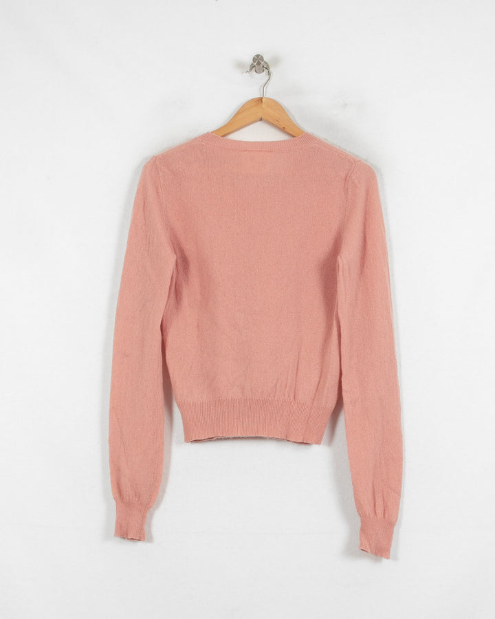 ABSOLUT CASHMERE COL ROND ROSE - Taille S (36)