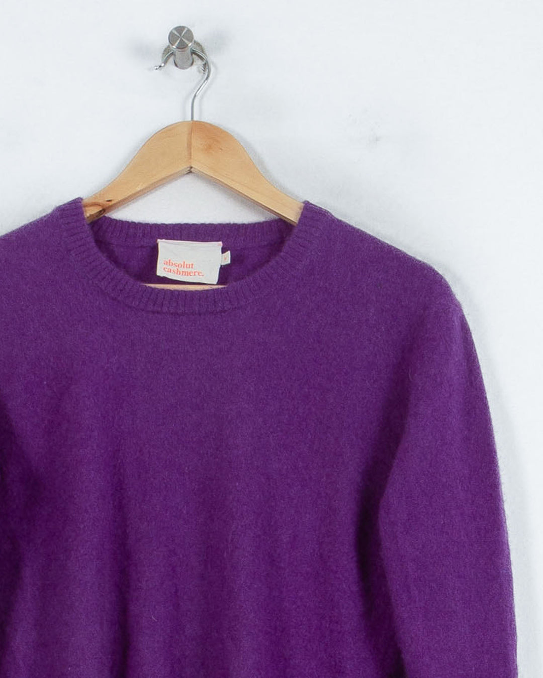 ABSOLUT CASHMERE COL ROND VIOLET - Taille M (38)