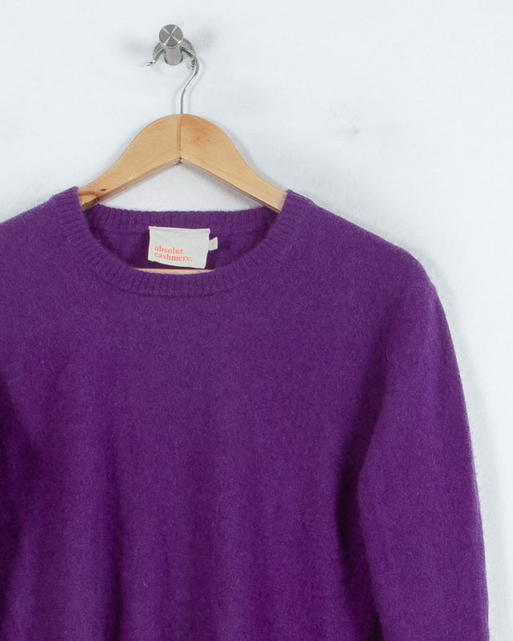 ABSOLUT CASHMERE COL ROND VIOLET - Taille M (38)