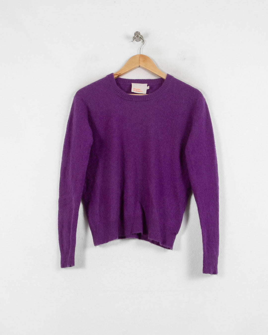ABSOLUT CASHMERE COL ROND VIOLET - Taille M (38)
