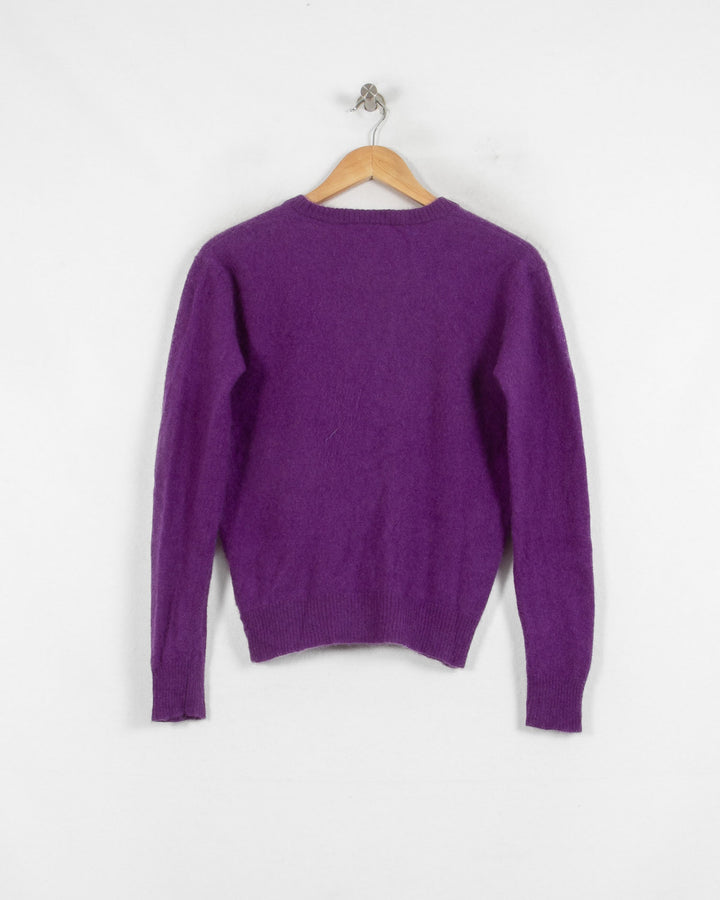 ABSOLUT CASHMERE COL ROND VIOLET - Taille M (38)